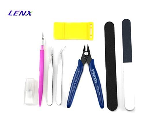 LENX 8 PCS Gundam Modeler Basic Tools Craft Set For Car Model Assemble Building(D) by LENX