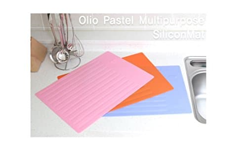 Olio Pastel Multipurpose Silicon Mat Placemat (Pink)