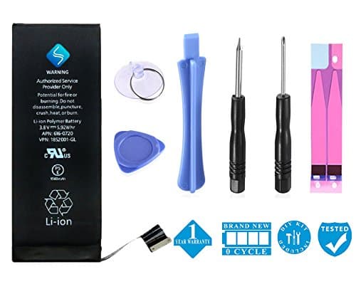 SmartOn Battery for iphone 5C 5S with Complete Repair Toolkit – 1 Year Warranty