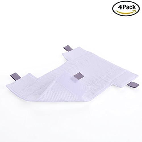 4 Pack Pads for Shark Replacement Washable Microfiber HV300 Series Pad for Shark Dust-Away, Rocket, Rotator, Navigator Lift-Away Pro Vacuum, Ultra Light Stick Vacuum Cleaner - Replace Part # P200W