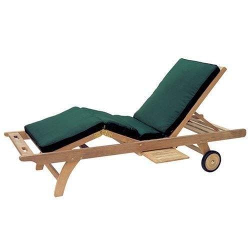 Royal Teak Collection CUSBG Sun Bed Cushion, Green