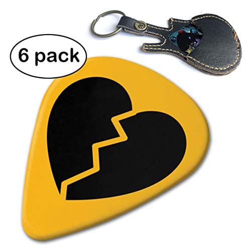 Lil-Peep 351 Shape Classic Picks (6 Pack) For Electric Guitar, Acoustic Guitar, Mandolin And Bass