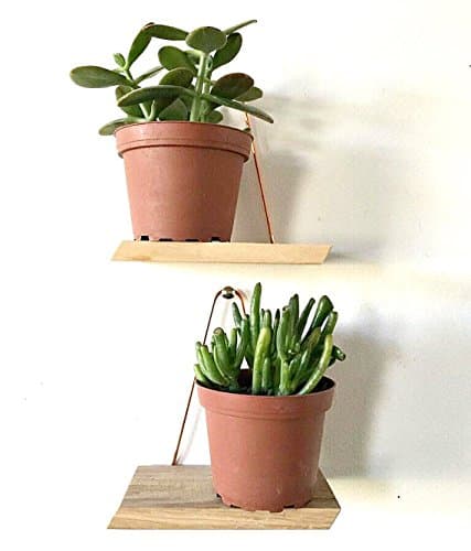 Reclaimed Wood and Copper Shelf