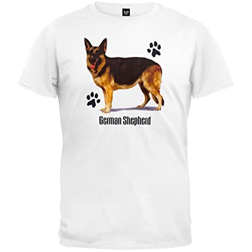 German Shepherd Profile White T-Shirt - X-Large
