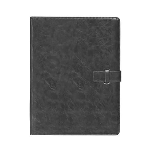 Forevermore Portfolio/Padfolio/Professional Interview Resume Folder/Document Organizer with Refillable Letter Size Writing Pad/Business Gift (Gray)