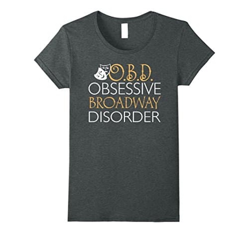 Womens OBD - Obsessive Broadway Disorder XL Dark Heather