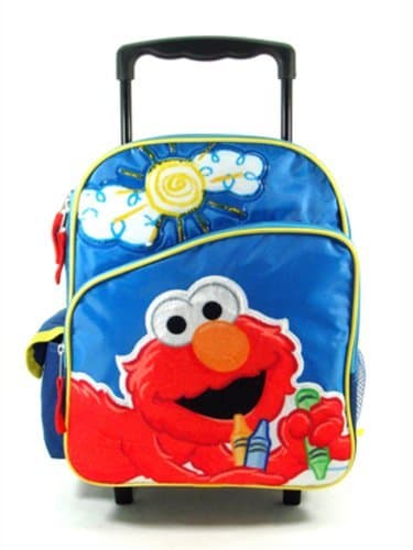 Small Rolling Backpack - Sesame Street - Elmo - Big Sun 12 by PBS