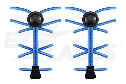 EZLACES No-tie, reflective, high performance, elastic shoe laces. Original and with Warranty. New- with EZProClips!