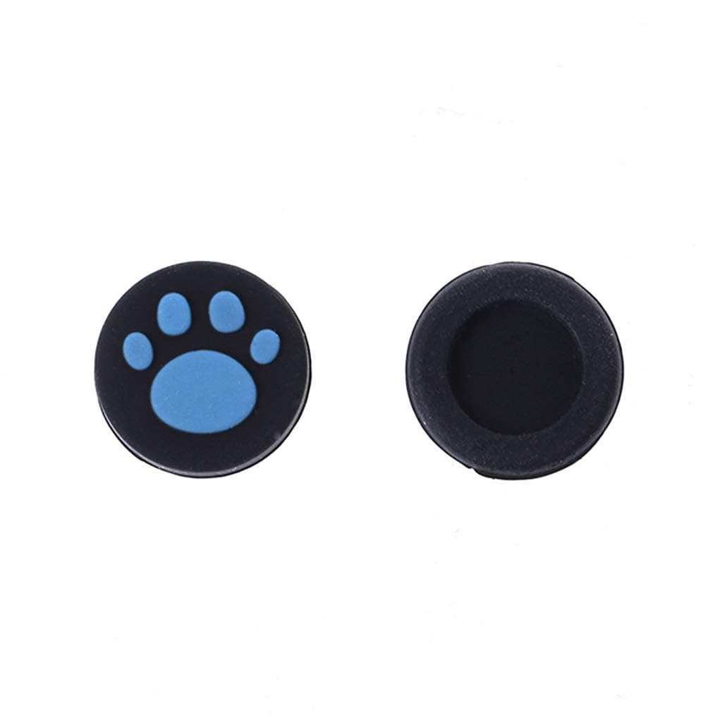 Baodanjiayou 2pcs Slim Cat Paw Analog Controller Thumbstick Grips Cap Protective Cover Compatible with PlayStation Stick Grips Compatible with PS Vita Stick Grips Compatible with PSV 1000/2000 (Blue)