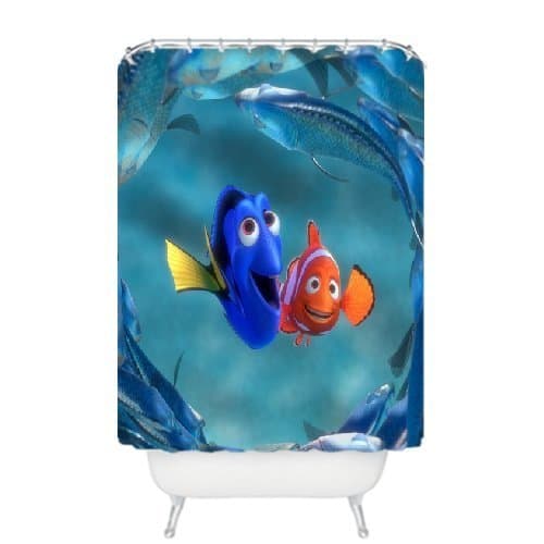 Fantastic Finding Nemo Dory and Marlin Custom Waterproof Bathroom Curtains Shower Curtain for Bathroom Decor 60"(W)72"(H) from Custom4Fun