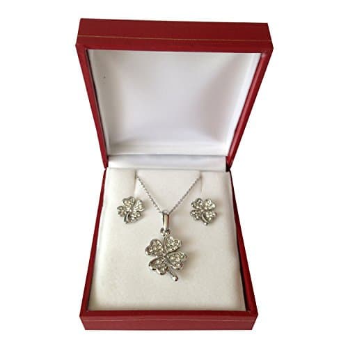 2ps Red Leatherette Earring Necklace Pendent Box Organizer Storage Display Gift