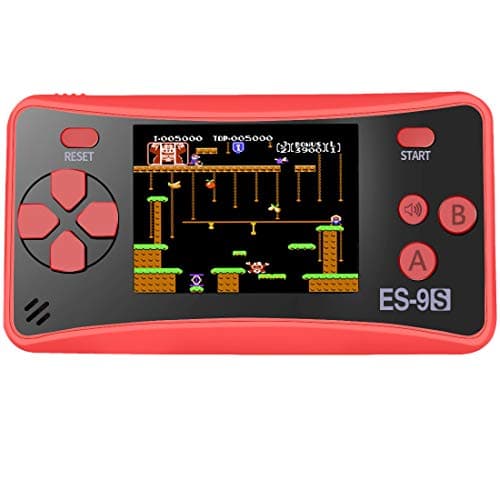 Retro Handheld Game Console for Kids Portable Game Player Mini Arcade Gaming System with Build in 16 Bit 168 Classic Video Old Style Games 2.5" Color LCD Screen (Red+Black)