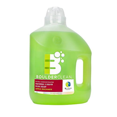Boulder Clean Natural Liquid Dish Soap Refill, Apple Orchard, 100 Fluid Ounce