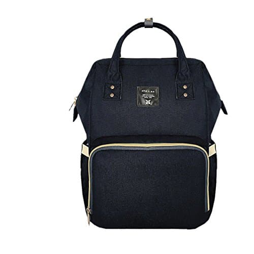 Diaper Bag Multi-Function Waterproof Travel Backpack Nappy Bags for Baby Care with Large Capacity,Wide Top Opened,Match Most Stroller&Keep Everything Organized Best Shower Gift (6Black)