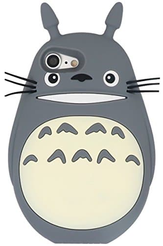 Iphone 7 Plus Case, Cute Cartoon 3D Adorable Lovely Creative Panda Soft Silicone Gel Rubber Protective Cover Case for Iphone 7 Plus 5.5" ( Gray )