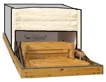 30x54 Attic Pull Down Stair Ladder Cover, R-50 Insulation