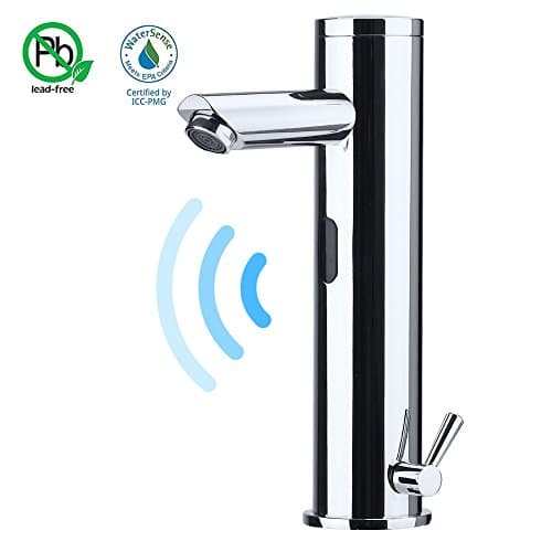 Rxlife Automatic Sensor Faucet Modern Basin Sink Touchless Mixer Tap Chrome Single Hole For Bathroom Lavatory Medical Institutions Hot & Cold Water