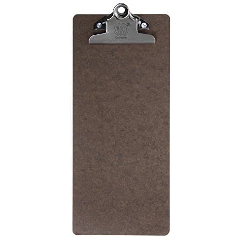 Securit Brown Clipboard Bill Presenter - 4 1/2"L x 10 1/2"H