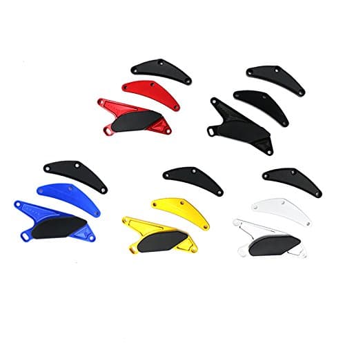 FocusAtOne Motorcycle CNC Aluminum Engine Crash Guard Side Protector Frame Slider for 2006-2012 Suzuki GSXR GSX-R 600 750 GSXR600 GSXR750 2007 2008 2009 2010 2011 06-12 (Black)