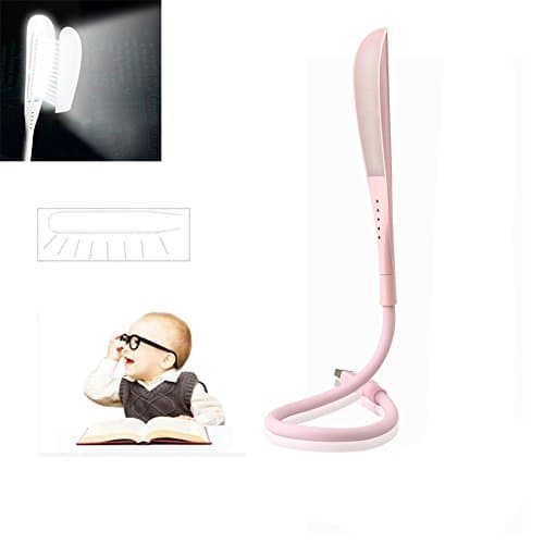 Flexible USB LED Light Mini Reading Lamp 14 LED Night Light for PC or Laptop Powered with Applications Both Indoors and Outdoors for Notebook Travelers Camping, Hiking, Reading, Writing Dimmable Touch