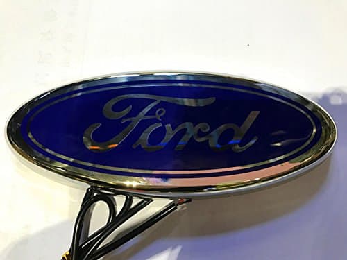 YND 4D LED Car Emblem Badge Light for Ford 4D LED 12V Rear Sticker Logo Light 14.5x5.6cm (Blue)