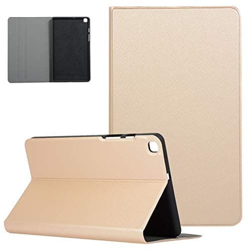 Folio Case for Samsung Galaxy Tab A 8.0 2019 T290 / T295, UGOcase Lightweight PU Leather Multiple Viewing Angles Stand Protective Case Magnetic Cover for Galaxy Tab A 8.0 2019 Without S Pen, Gold