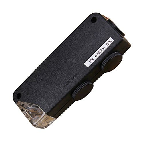 Joyutoy Mini 60X 100X Universal Clip Type LED Cellphone Microscope Magnifier With Led UV Light Pocket Jewelry Magnifier