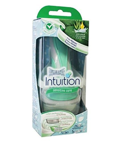 Wilkinson by Schick Intuition Sensitive Care Razor with 1 Refill Cartridge and Shower Hanger + FREE Makeup Blender