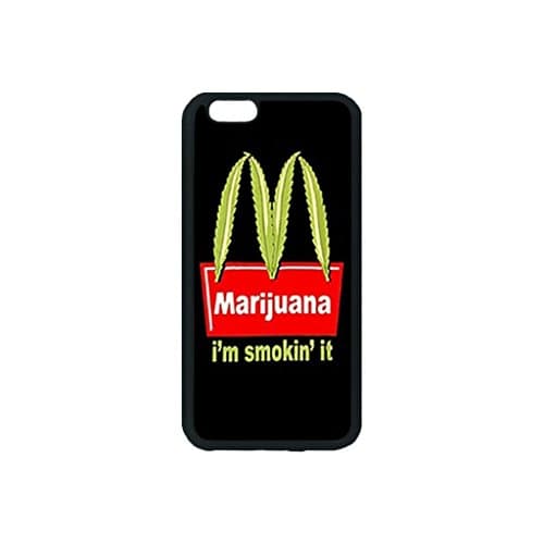 Dominc Custom TPU Iphone 6 Plus 6s Plus 5.5 inch Case Marijuana I'm Smokin' It Weed Ganja Personality Classic Design (Laser Technology)