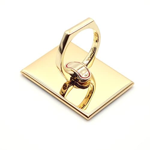 COSMOCAT Steel Ring Stand Holder for iPhone & Android Smartphone - Easy to Unstick Model (Gold)