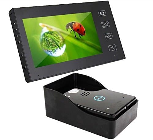 7"lcd Wireless Video Door Phone Doorbell Intercom System Night Vision Camera Waterproof