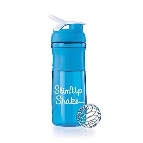Slimup Blender Bottle by Slimup, 28 Fl. oz., Protein Shake Mixing Cup with Steel Whisk Ball