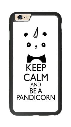 iPhone 5 Cases,Keep Clam And Be A Pandicorn CASEU Design TPU Bumper Hard PC Anti-Scratch Back Work Apple iPhone 5 2016