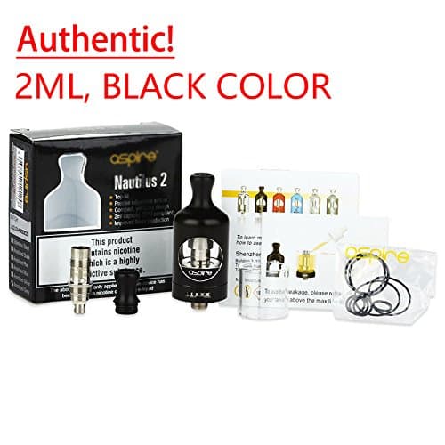 Authentic Ǟspirȇ NǞutilus 2 2ml TǞNḰ With ḂVC COĬLs Black