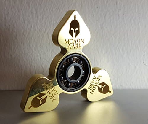 SteamPunk Spinners Solid Brass Fidget Spinner ‘MOLON LABE EDC’
