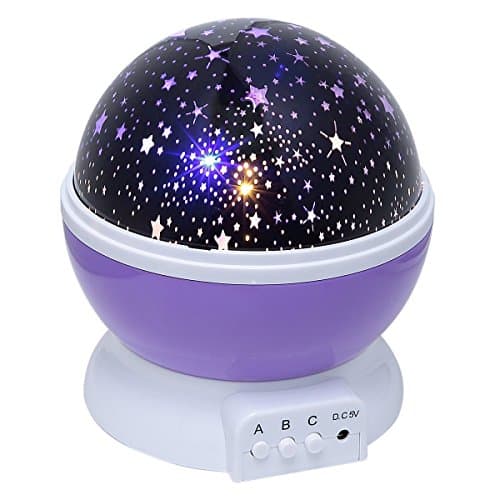 Pinron Star Moon Sky Projector Latest Night Light Projector LED Lighting Lamp Christmas Decor Romantic Room Love Bedroom for Kids Children