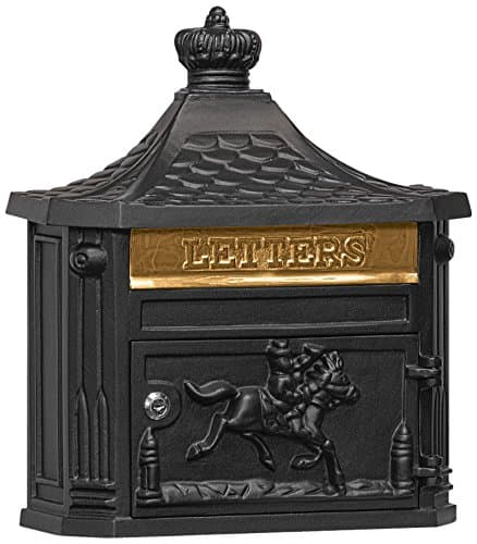 Salsbury Industries 4460Blk Victorian Surface Mounted Mailbox Black
