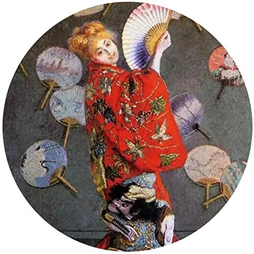 Expanding Stand and Grip with Separate Mounts for Mount Holder Sockets for iPhone iPad Samsung Nintendo Switch and All Other Smart Device - Wearing a Japanese kimono card the Monet by Claude Monet