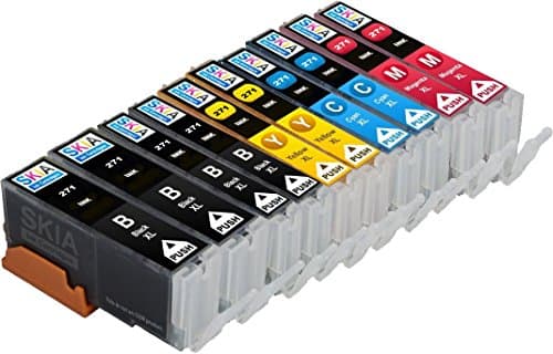 Skia Canon Compatible 10 Pack PGI-270 XL CLI-271 XL Ink Cartridge cli270 pgi270 for inkjet printer Pixma MG7720, MG6820, MG6821, MG6822, MG5720, MG5722,MG5721 271xl 270xl