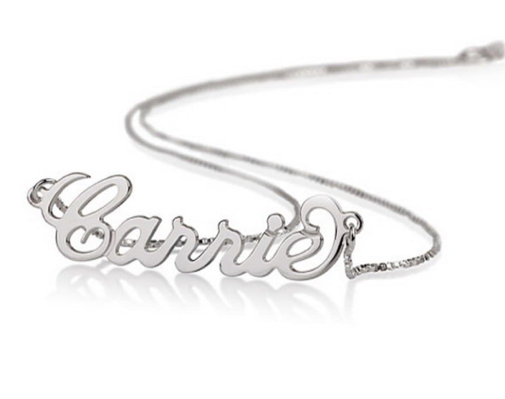 Sterling Silver Personalized Name Necklace - Custom Made Any Name