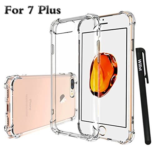 iPhone 7 Plus Case Wilist Apple iPhone 7 Plus Clear Case Transparent TPU Shockproof Impact Protection Soft Shell Design for iPhone 7 Plus (5.5 Inch)