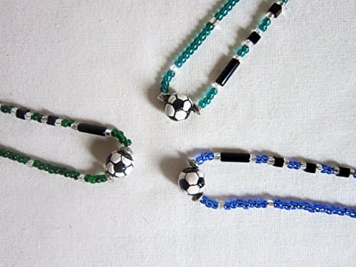 Morse Code 'Bad Ass' Soccer Necklace with Black Onyx - Gift Wrapped