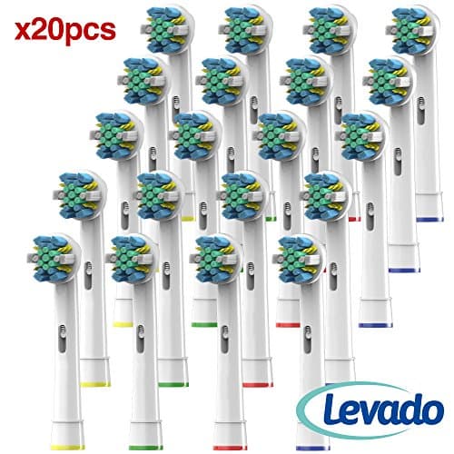 Back To School With Levado Generic Oral B Floss Action Replacement Brush Heads – College Dorm Electric Toothbrush Essential Supplies