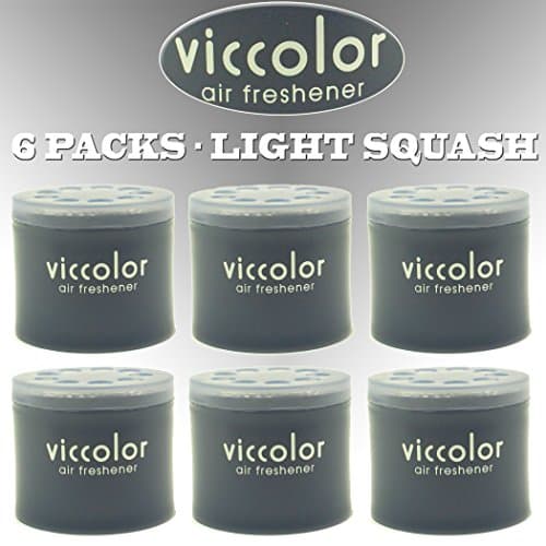 6-pack Viccolor Light Squash (Refreshing Citrus Scent) Japan Luxury Car Air Freshener