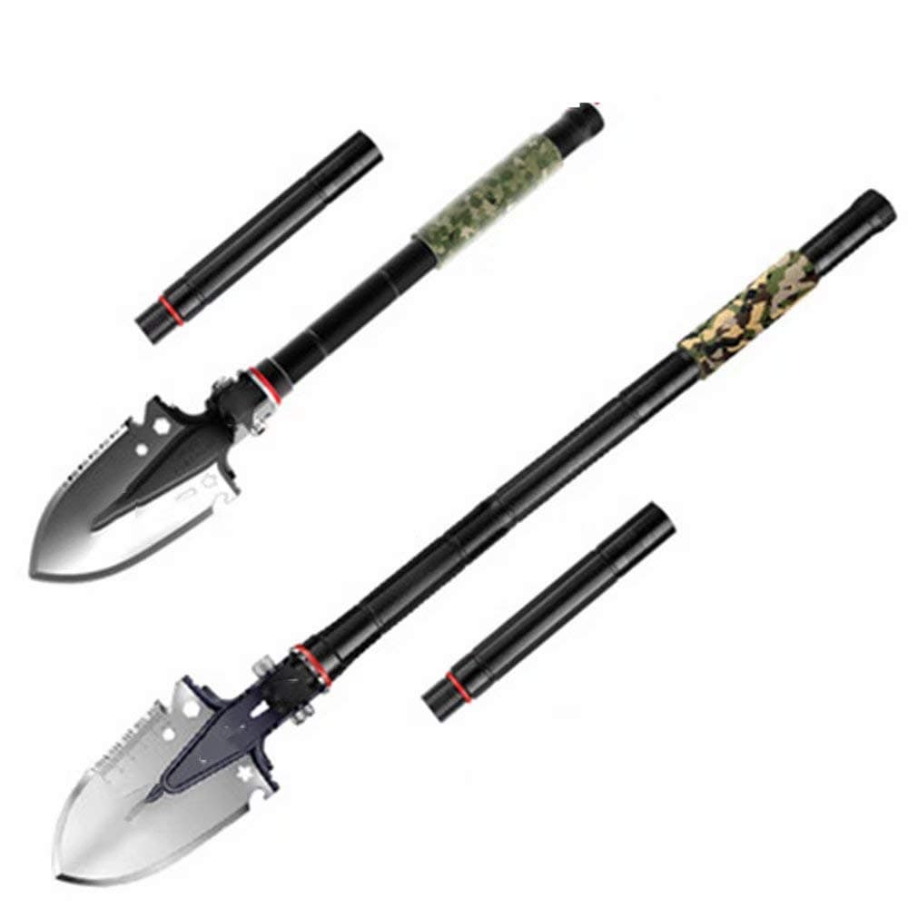 WEIFAN Multi-Functional Folding Shovel - Edealing Multitool Portable Compact Tactical Spade for Outdoor Camping Backpacking Fishing Hunting
