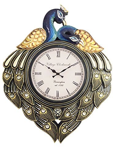 RoyalsCart Peacock Analog Wall Clock, Multi