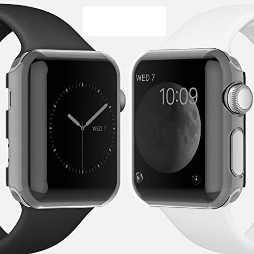 BGS Tech Apple Watch Series 2 42 mm Clear Case with New Slim Design, Hard Screen Protector/Cover for iWatch Series 1 or 2 42mm Poly-Carbonate (PC) Hard Case - 1 pack)