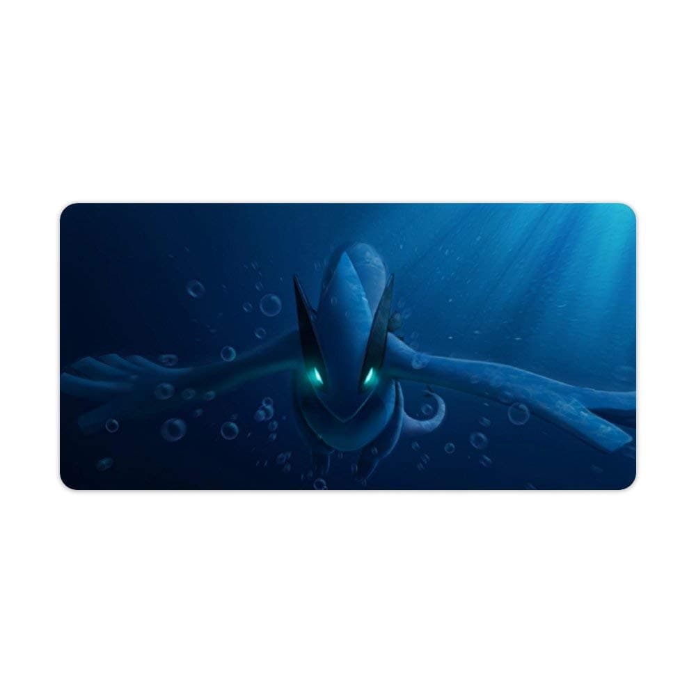 Poke-mon Mouse pad,Lugia (2),Large Gaming Mouse Mat,Desk Mat,Waterproof Anti-Dirty Anti Slip Stitched Edges Mousepad,Perfect for Writing,60x30cm,24x12 inch