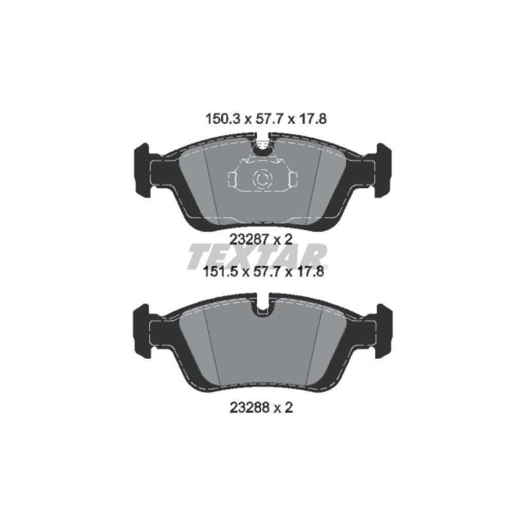 Textar 2328781 Brake Pad Set, disc brake