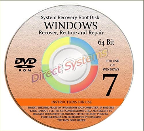 BOOT DISK for RESTORE & RECOVERY for WINDOWS SEVEN 64 bit